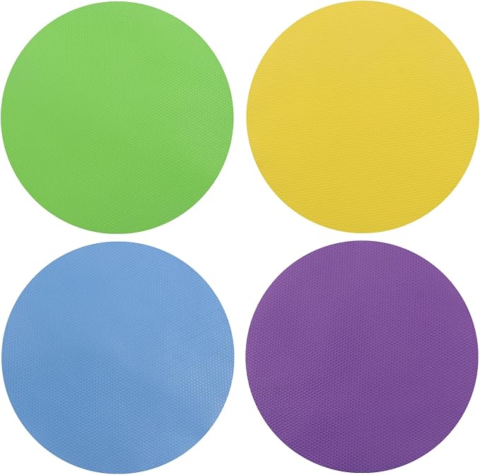 4Pcs Rubber Jar Opener, Circle | Heat-insulated, Non-Slip Gripper Pads, Multi Function Can Opener, Easy Opening/Arthritis Weak Hands