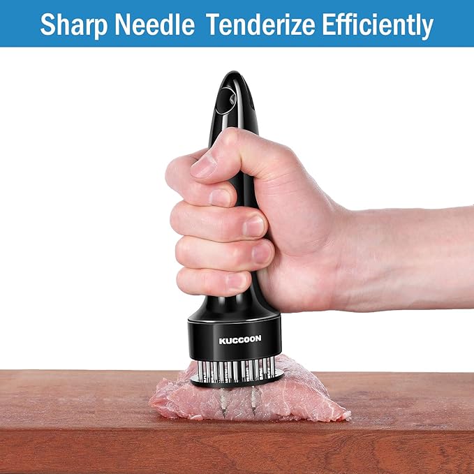 Meat Tenderizer Tool Stainless Steel Needle Ultra Sharp 24 Blades Tenderizer Tool for Tenderizing Beef Chicken Steak Veal Pork
