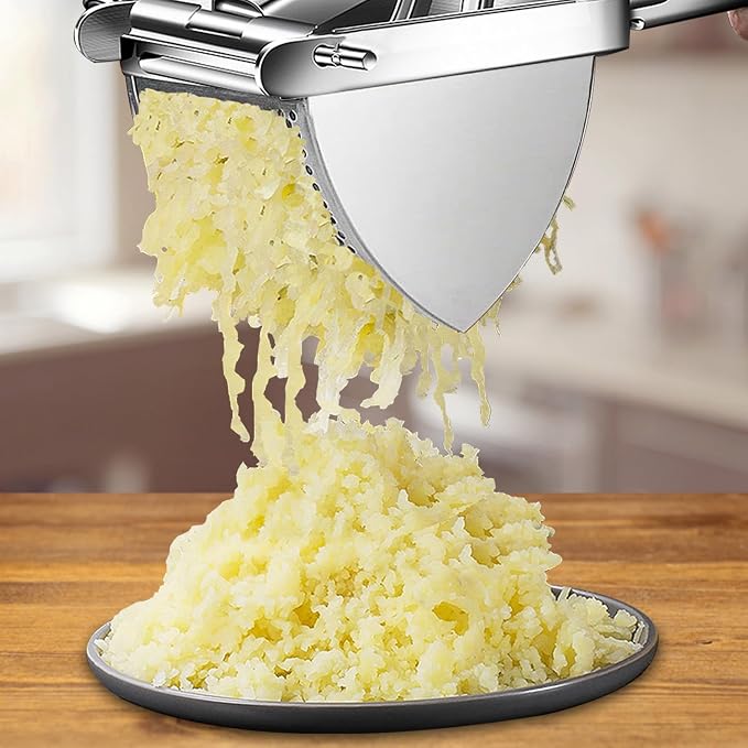 Potato Ricer, AIDOIT Large 22oz Potato Ricer Stainless Steel Potato Masher Heavy Duty for Perfect Fluffy Mashed Potatoes