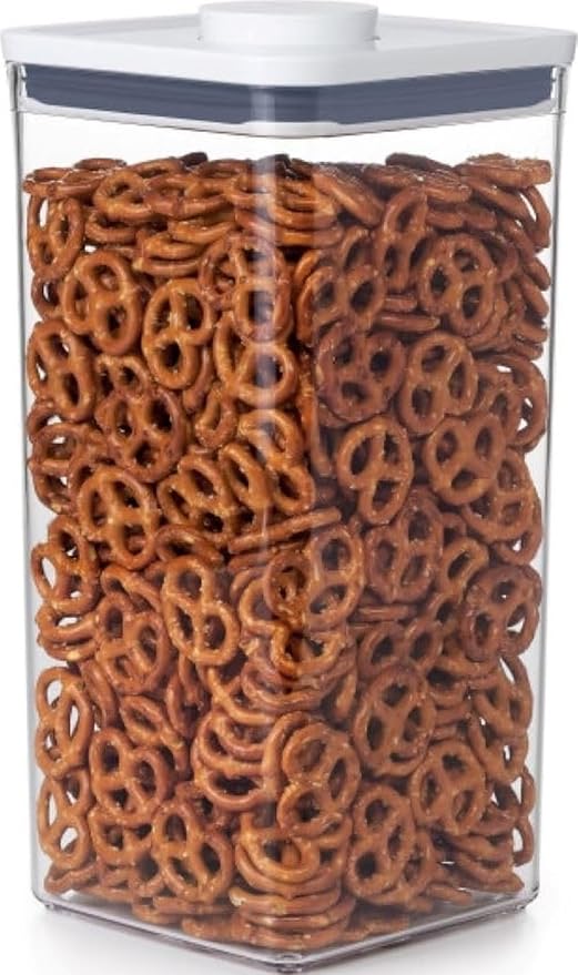 OXO Good Grips POP Container - Airtight Food Storage - Big Square Tall 6.0 Qt Ideal for bulk snacks and cereal