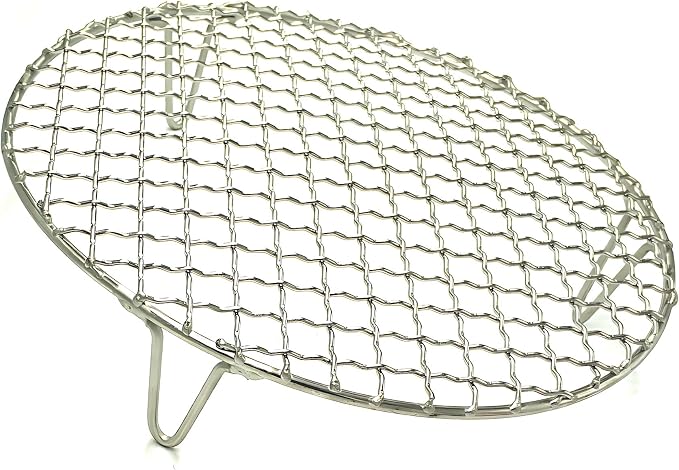 Canning Rack with 2" Height Legs Dia 7" Round Stainless Steel Cross Wire Barbecue Carbon Baking Net Grill Pan Grate for Instant Pot/Pressure Cooker/Oven (180mm/7)