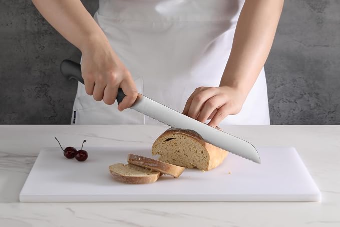 New Star Foodservice Essential 10-Inch Bread Knife, German Steel