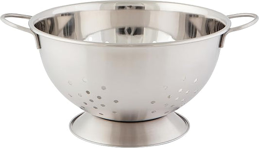 Now Designs Metallic Matte Silver Colander, 2.69 qt