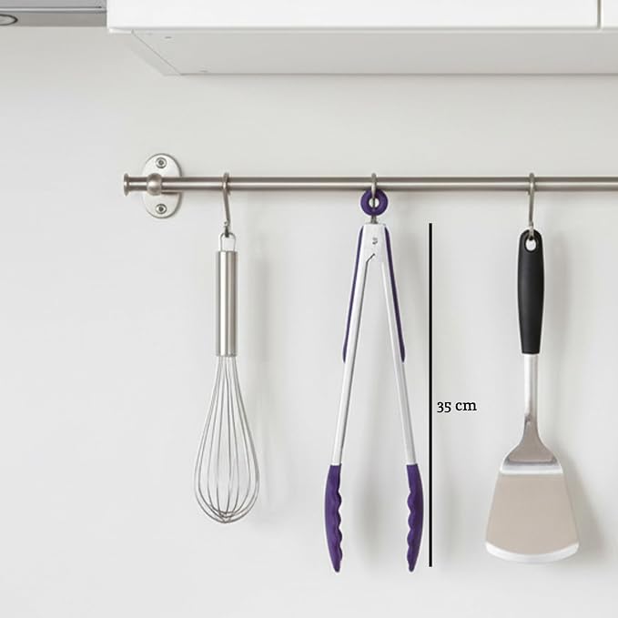 Premier Housewares Zing Silicone Tongs - Purple