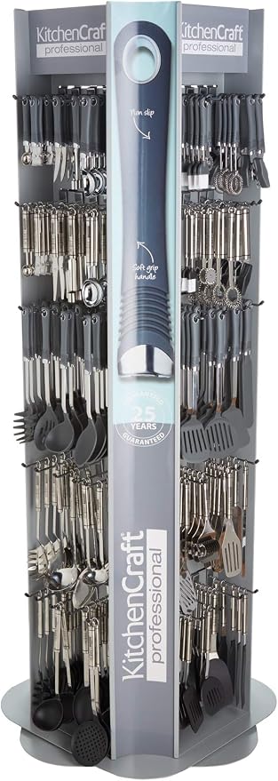 KitchenCraft Professional Slotted Spoon, Stainless Steel, 32.5cm
