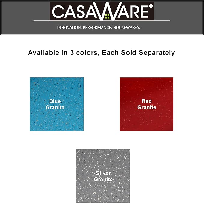 casaWare Mini Muffin Pan 24 Cup Ceramic Coated Non-Stick (Blue Granite)