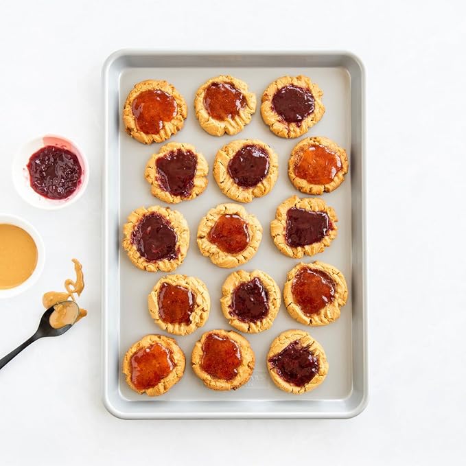 Nordic Ware Brilliant™ Colorful Bakeware 18 x 13 Half Sheet Pan, Nonstick made without PFAS or PTFE for safe cooking; Reinforced steel rim prevents warping