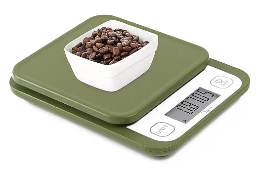 Ozeri® Garden and Kitchen Scale II with 420 Variable Graduation Technology® | Measures most delicate garden herbs and greens at 0.1 g for ingredients under 420 grams and 0.5 g for items over 420 grams