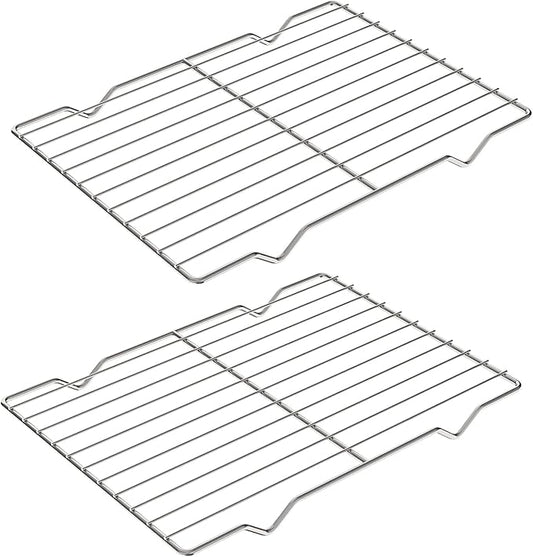 2 Pack Cooling Rack for Baking, 8.3" x 11.4" Stainless Steel Grill Rack, Small Grid Baking Rack for Baking Cooking Roasting Oven
