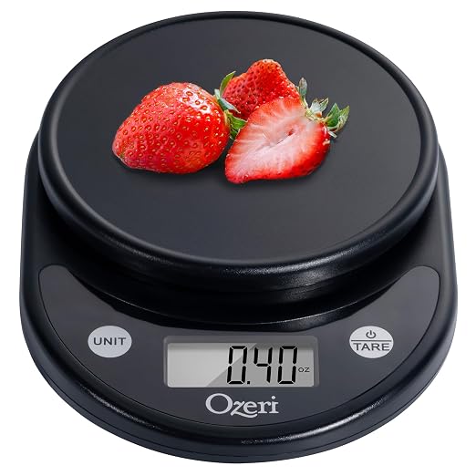 Ozeri® Pronto® Kitchen and Food Scale with Variable Graduation Technology® | Recognized by experts -- Winner of awards from the Food Network, The New York Times’ Wirecutter, CNN Underscored, and others.