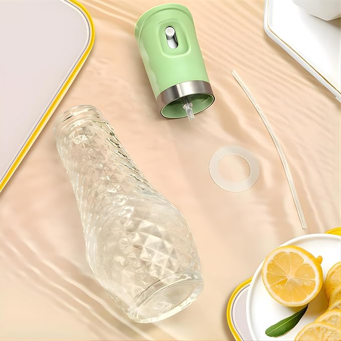 ELM & ASH Glass Olive Oil Sprayer for Cooking, 260ml Fine Mist Spray Bottle for Air Fryer, Salad, Vinegar & BBQ