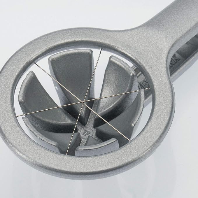 Westmark Wedge Egg Slicer - Heavy-Duty Aluminum Cutter with Stainless Steel Blades for Wedge Slices, Multi-Purpose Wedger for Eggs, Mushrooms, Strawberries & Kiwi, Kitchen Essentials