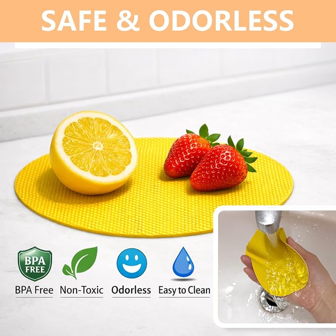 Opasyo 8 Pack Rubber Jar Opener Gripper Pads for Seniors & Weak Hands | Non slip bottle lid openers and easy grip kitchen tool. Multi-function heat resistant coaster pads for opening tight jars.