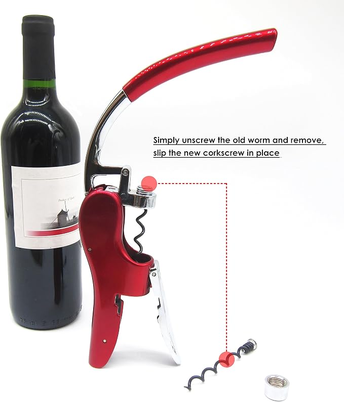 Best 3 Pack Replacement Corkscrew Spiral/Worm for KAYCROWN and BestUtensils Wine Opener