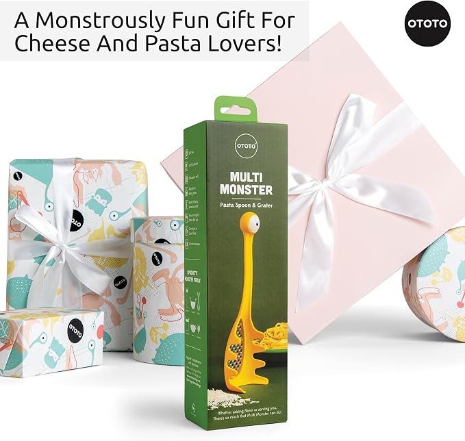 OTOTO Pasta Spoon & Spaghetti Spoon - Cooking Gadgets, Cooking Gifts, Cool Kitchen Gadgets, Cool Gifts, Cute Kitchen Accessories, Funny Gifts, Random Stuff