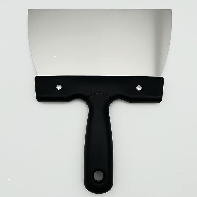 Goldbaking Coating Spatula for Chocolate Scraper Chocolate Thermostat Spatula Stainless Steel Dough Scraper 7.9inch (large 20cm)