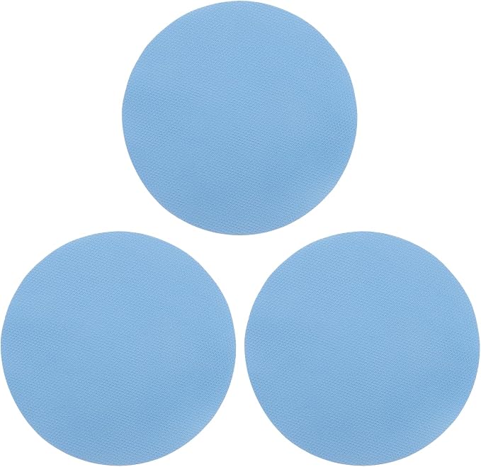 uxcell 3Pcs Rubber Jar Opener Grippers Pads, Multi-function Heat-insulated Non-Slip Grippers Pads for Jars, Kitchen Tool for Easy Opening (Blue, Circle)