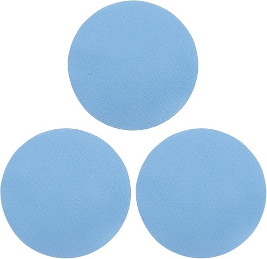 uxcell 3Pcs Rubber Jar Opener Grippers Pads, Multi-function Heat-insulated Non-Slip Grippers Pads for Jars, Kitchen Tool for Easy Opening (Blue, Circle)