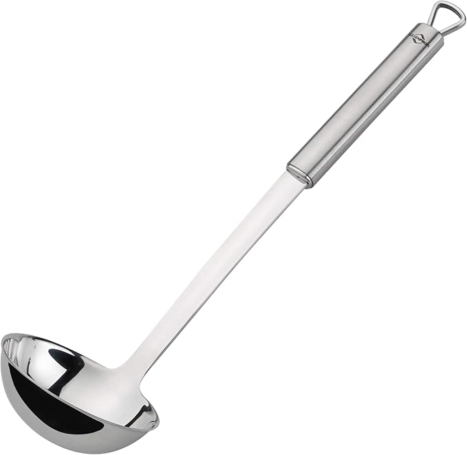 Küchenprofi Soup Ladle - 12.5-Inch Silver - Stainless Steel Kitchen Utensil & Serving Spoon for Soup, Sauce & Gravy