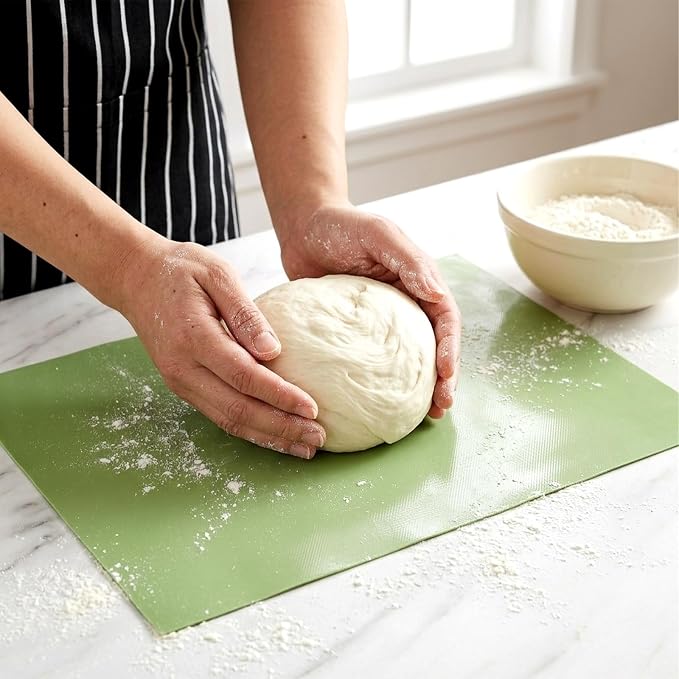 ZOOFOX 12 IN x 8 FT Silicone Baking Mat Roll, Non-Stick Pastry Mat Cut to Size with Tape Measure, Dough Rolling Mat, Heat-Resistant Baking Sheet for Oven Baking Pan, Kitchen Counter