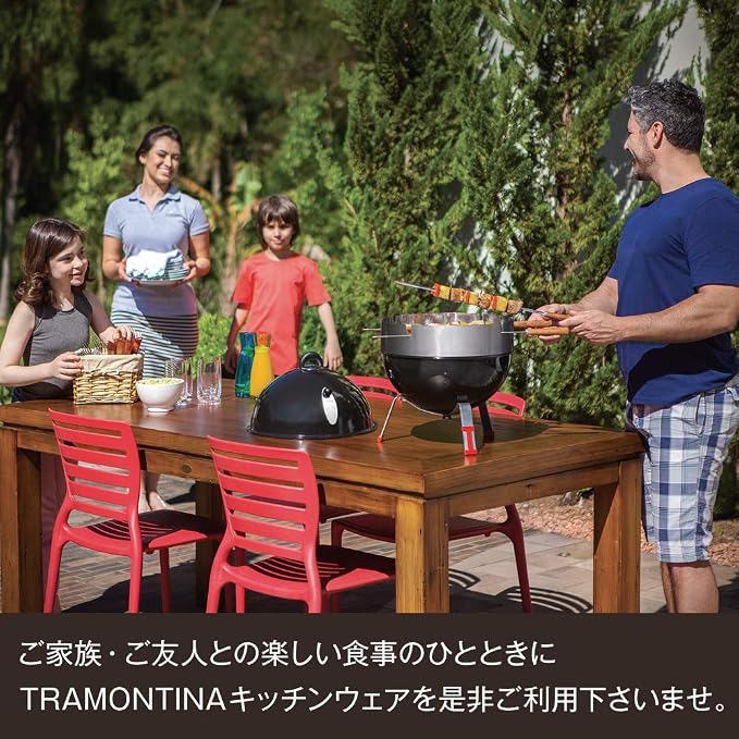 Tramontina 21159/170 Wooden Potato Masher, Polywood, 11.4 inches (29 cm), Red, Dishwasher Safe, Lightweight, Durable, Natural Wood, Made in Brazil