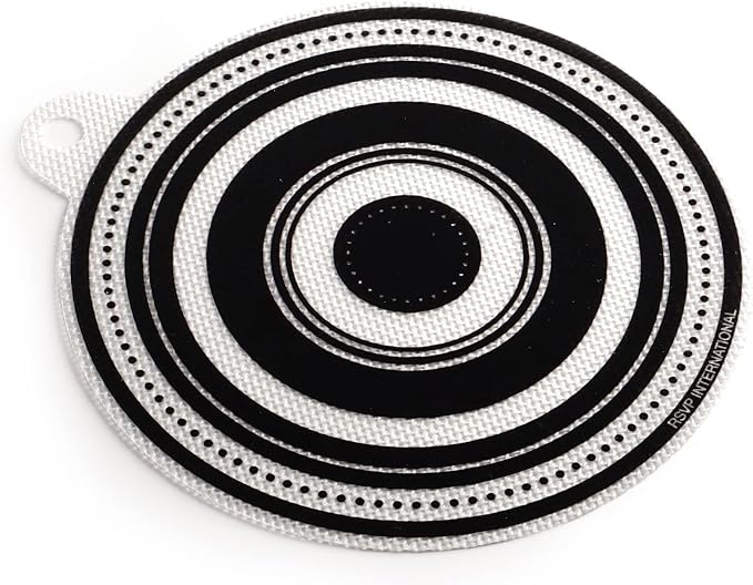 RSVP International Silicone Multi-Purpose Kitchen Tool Jar Opener/Non Skid Pad, 6.5 Round, Black