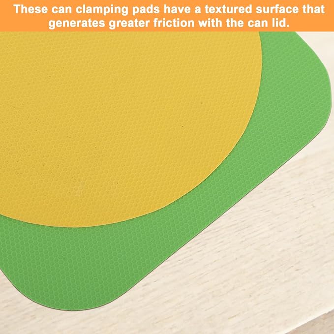 LUTER 4pcs Jar Opener Gripper Pad for Seniors with Weak Hands, Rubber | Multi-function Silicone Bottle Opener Lid Cap Rubber Gripper Pads Kitchen Coasters Gadgets, Yellow, Purple, Green, Gray