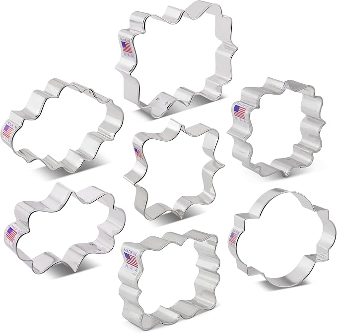 Ann Clark Plaques and Frames Cookie Cutters 7-Pc. Set Made in USA
