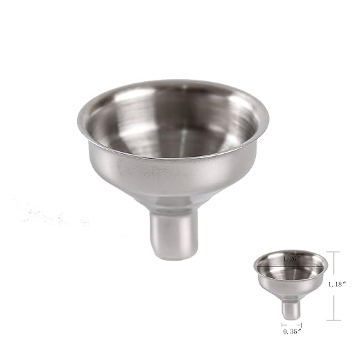 Stainless Steel Mini Funnel for Essential Oil Bottles/Flasks - Pack of 50