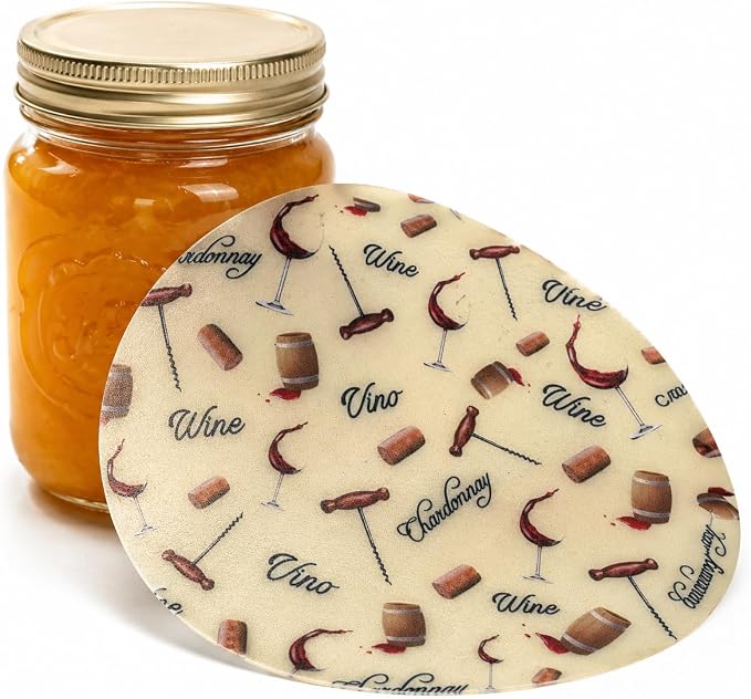 Andreas Silicone Jar Opener, Unwind with Wine – 6.25" Non-Slip Lid Gripper & Garlic Peeler, Food and Dishwasher Safe, Multi-Use, Durable Silicone & Fabric, Made in the USA, JO-953