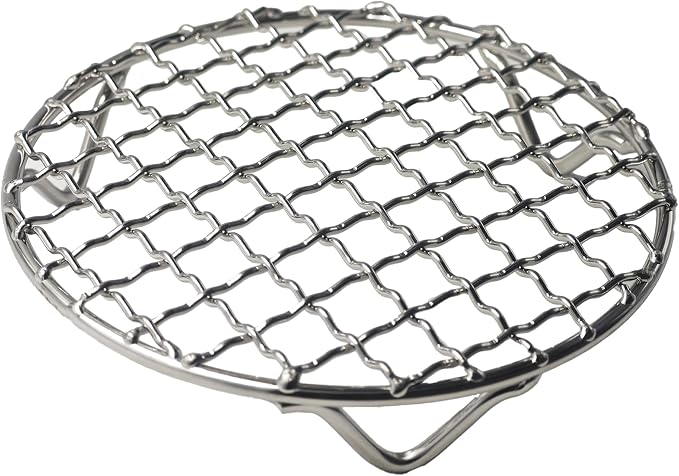 5 Inch Round Cooking Rack, Stainless Steel Wire Baking Rack with Stable Legs for Oven, Air Fryer, BBQ, Roasting, Cooling