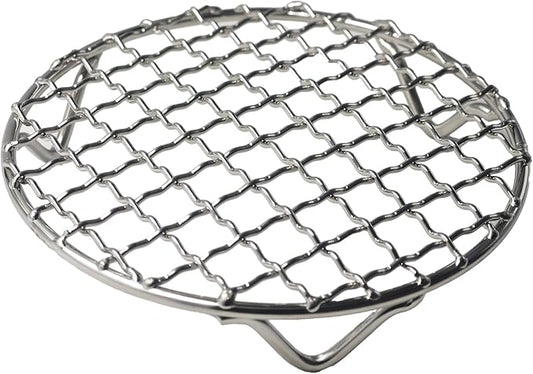 5 Inch Round Cooking Rack, Stainless Steel Wire Baking Rack with Stable Legs for Oven, Air Fryer, BBQ, Roasting, Cooling