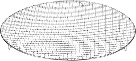HARFINGTON Round Cooking Rack 19.7-inch Stainless Steel Cross Wire Barbecue Grill Net with 20mm Legs for Cooking Baking Steaming BBQ