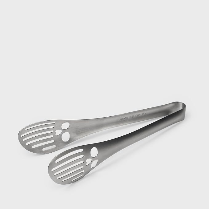 Suck UK Kitchen Tong- Skull Kitchen Tongs - Gothic Kitchen Accessories - Gothic Kitchenware - Goth Home Decor - Air Fryer Tongs - Goth Decor - Skull Kitchen - BBQ Utensils - Quirky Halloween Gifts