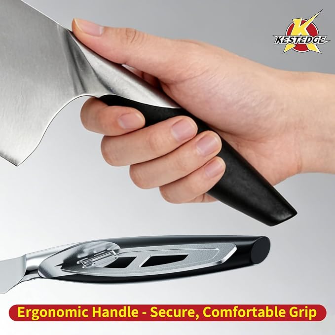 6 Inch Meat Cleaver 9Cr18MoV Steel Lightweight for Small Hands | 9Cr18MoV steel cleaver Forward-balanced lightweight design Textured non-slip handle for small hands and seniors
