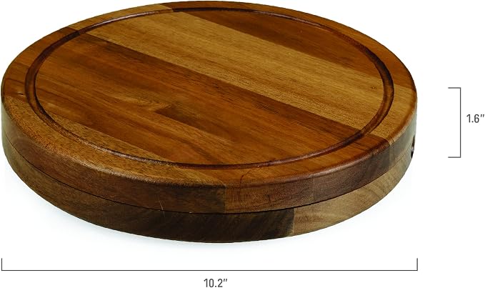 Toscana Monogram Initials U Personalized Acacia Circo Cheese Cutting Board & Tools Set