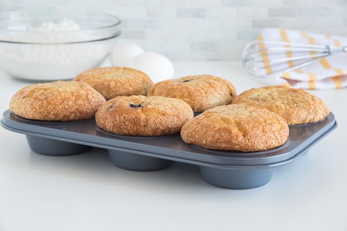 Fox Run Muffin Pan, 6-Cup, Preferred Non-Stick