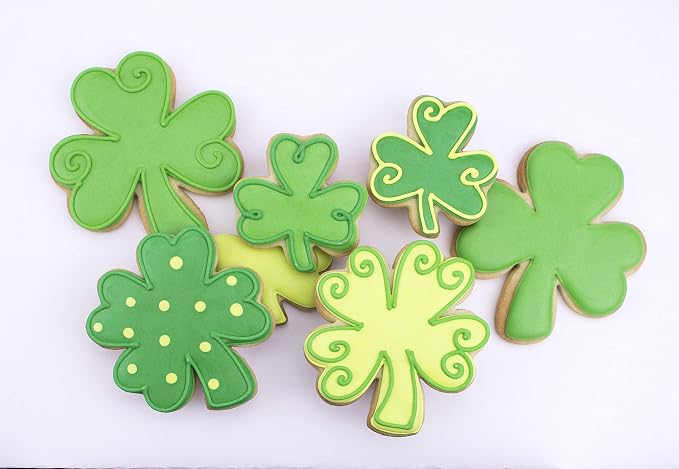Ann Clark Shamrock 3-Pc. Cookie Cutter Set, Made in USA, Small, Medium, Large Shamrock