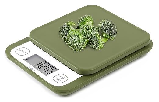 Ozeri® Garden and Kitchen Scale II with 420 Variable Graduation Technology® | Measures most delicate garden herbs and greens at 0.1 g for ingredients under 420 grams and 0.5 g for items over 420 grams