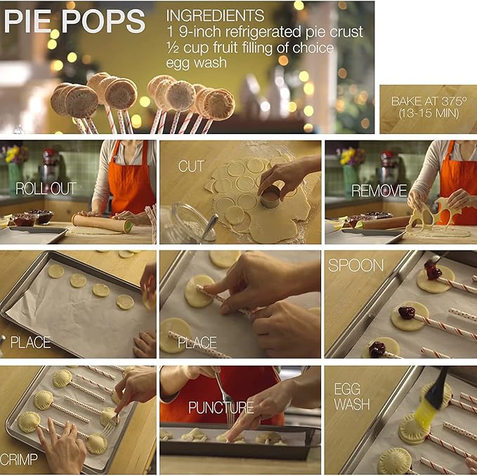 HUJI Round Pastry Dough Cutter Set For Baking Cookies Biscuits Donuts Scones Heavy Duty (2, Set of 11 Round Cutters)