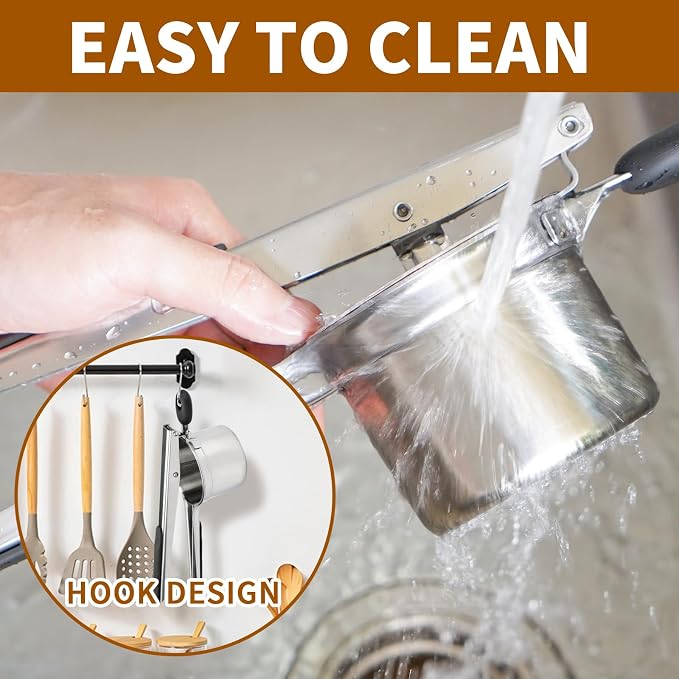 15oz Potato Ricer Heavy Duty Stainless Steel 3 Interchangeable Discs Potato Masher Spaetzle Maker with Silicone Handle Potato Press Kitchen Tool Ricer for Mashed Potatoes for Kitchen