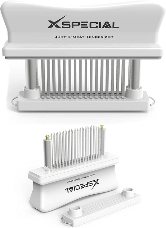 KITCHEN MEAT TENDERIZER TOOL – 48-Blade Professional-Grade: Transform Tough Cuts into Juicy, Flavorful Masterpieces | Rust-Free Stainless Steel | Dishwasher Safe | Perfect for Steak, Chicken & Pork
