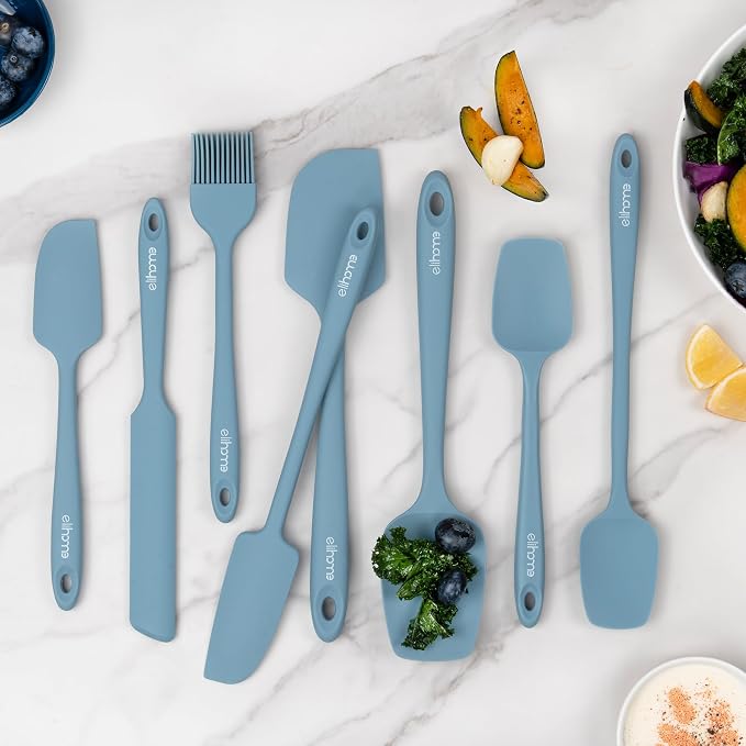 Mini Silicone Basting Pastry Brush, Cooking Brush for Oil Sauce Butter Marinades, Food Brushes for BBQ Grill Kitchen Baking, Baster Brushes Food Grade, Slate Teal Grey