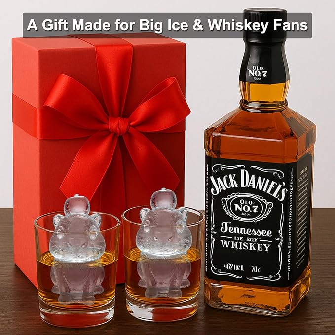 3D Capybara Ice Cube Silicone Molds Tray for Whiskey, Cocktail, Drink, Bar; Rich Details. Fun Animal Mold for Craft Taba Squishy Chocolate Soap Candle Resin Gift for Women Girls Boys; 2 Pack