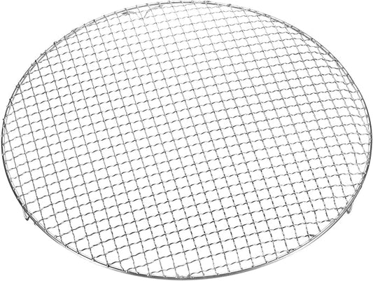 HARFINGTON Round Cooking Rack 15-inch Stainless Steel Cross Wire Barbecue Grill Net with 20mm Legs for Cooking Baking Steaming BBQ