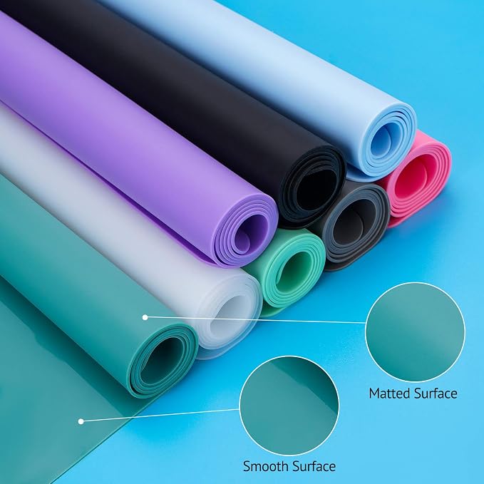 Silicone Mats for Kitchen Counter, Thicker 0.06", 25 x 17 inches Multipurpose Table Mat, Silicone Pad Desk Work Mat, Nonstick Nonskid Heat-Resistant Pad, Placemat, Black