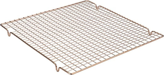 Dr. Oetker Stainless Steel Vintage Easter Manufacture Cooling Rack - Copper PVD Coating 30 x 30 cm for Cakes, Breads and Pastries, Stable Stand