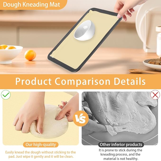 Silicone Baking Mat Roll, 12 IN x 6 FT, Non-Stick, Reusable, Heat-Resistant Baking Sheet for Oven, Air Fryer, Pastry, Dough, Bread, Non-Slip Kitchen Counter Mat