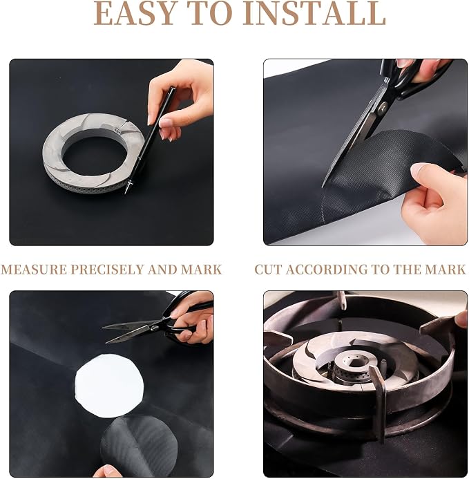 METAONLY Grill Mats For Outdoor Grill, Bbq Grill Cooking Mat, Bbq Grilling Mat, Non Stick Grill Sheets 15.74" x 23.62"，6 Pack