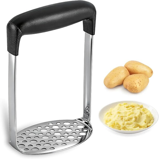Stainless Steel Masher, Manual Potato Masher, Vegetable Mashing Tool. for Mashed Meat, Baby Food, Avocado, Bean, Fruit etc